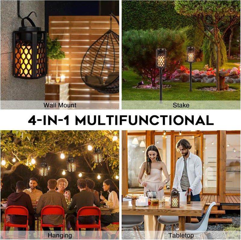 ANERIMST Outdoor Bluetooth Speakers, Led Flame Torch Lantern, Waterproof Wireless Speaker with Wall Mount/Stake/Hook, Camping Patio Accessories, 10W Stereo Sound, BT5.0, Cool Gadgets for Porch Garden Party - Image 5